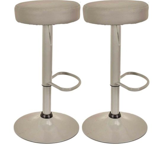 Tabouret De Bar Hauteur Réglable Mumford (lot De 2) Gris