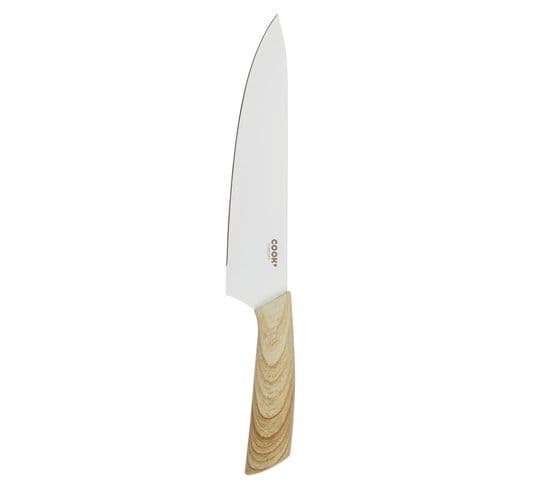 Couteau Chef "anti-adhésif" 33cm Naturel