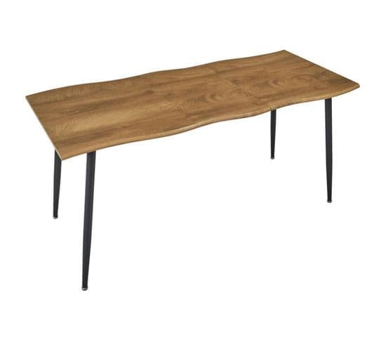 Table à Manger Extensible "abbott" 120-160cm Naturel