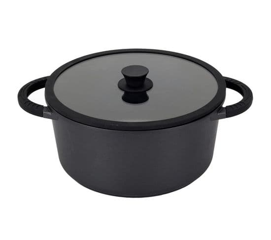 Faitout Aluminium "fonte" 28cm Noir