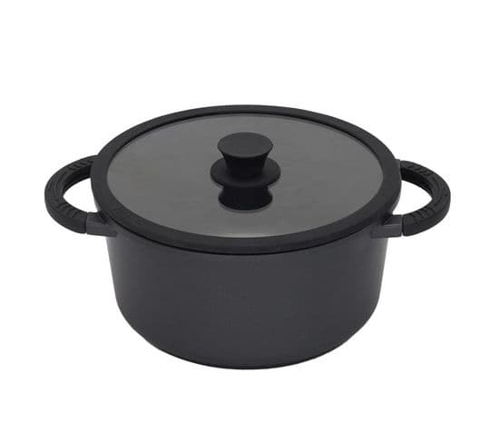 Faitout Aluminium "fonte" 24cm Noir