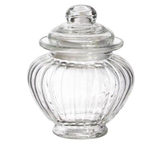 Bonbonnière En Verre "arrondie" 12cm Transparent