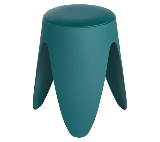 Tabouret H46 cm EVE Bleu canard