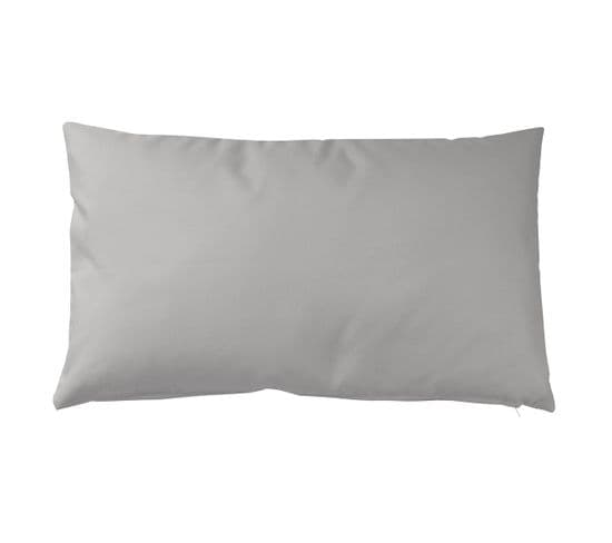 Housse De Coussin D'extérieur En Tissu Outdoor - 30x50 Cm - Gris Clair