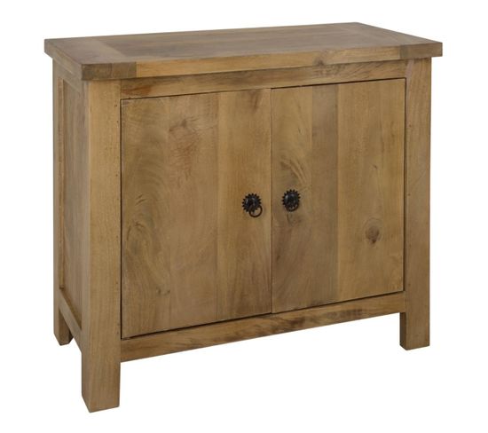 Buffet De 2 Portes En Bois Manguier - L. 90 X L. 40 X H. 80 Cm