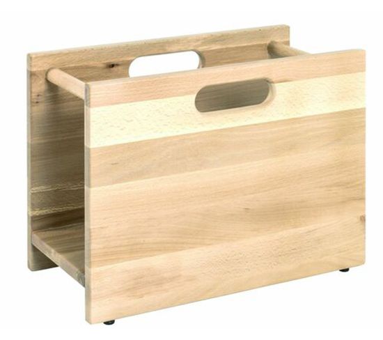 Porte-revues En Bois Hêtre Vaporisé - Dim : L 40 X P 21 X 30 Cm-