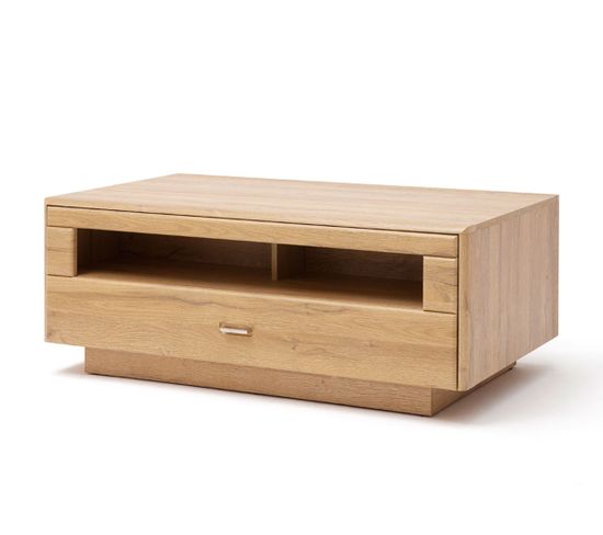 Table Basse Avec Rangements En Bois Coloris Chêne Grandson - L.115 X H.45 X P.70 Cm