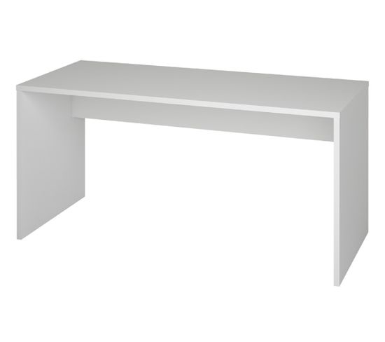 Bureau Coloris Blanc - Hauteur 75 X Longueur 160 X Profondeur 68 Cm