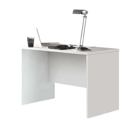 Bureau Coloris Blanc - L. 120 X P. 60 Cm