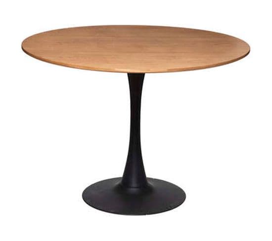 Table Basse Ronde En Bois Coloris Naturel  - Diamètre 102 X Hauteur 74 Cm