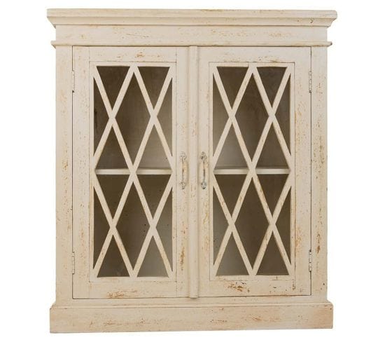 Meuble Console, Table Console En Bois Coloris Blanc Et Verre - L. 90 X P. 40 X H. 100 Cm