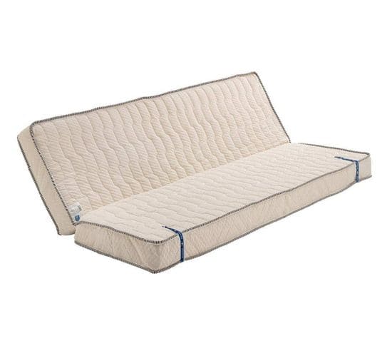 Matelas Ferme Pour Tous Clic Clac + Alèse 130x200 X 15 Cm + Oreiller Visco Avec Latex Naturel Sur Fa