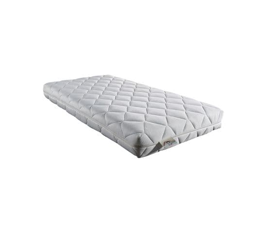 Bambin Matelas mousse Bébé 70x140 Cm Hauteur +/- 9,5 Cm - Tissu 160 Gr/m2 - Déhoussable 4 Côtés