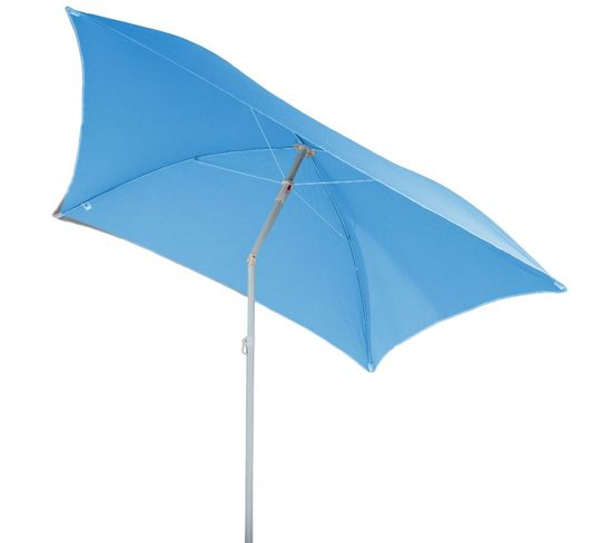 Parasol De Plage Carré Hélenie - L. 171 X L. 171 Cm - Bleu Clair