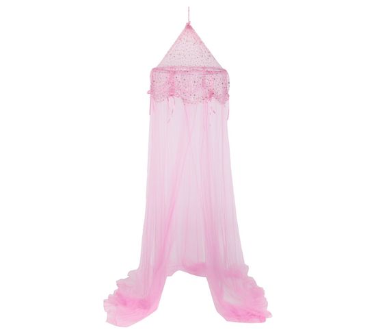 Ciel De Lit Pour Enfant Demoiselle - H. 250 Cm - Rose