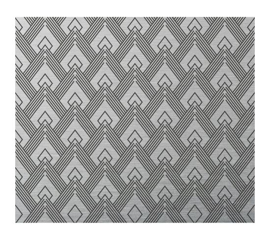 Crédence Adhésive En Aluminium Art Décoration - L. 70 X L. 40 Cm - Noir