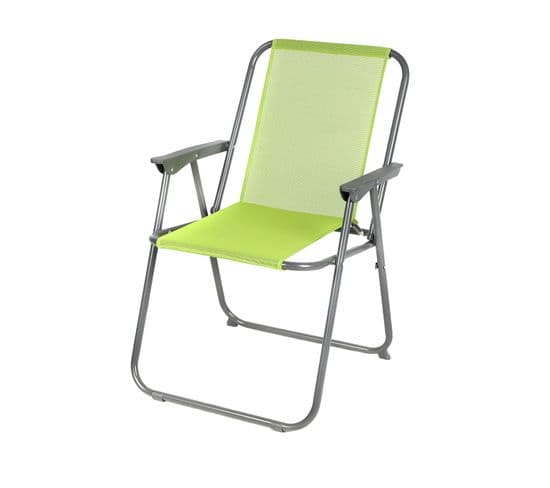 Chaise De Camping Pliable - Vert Anis