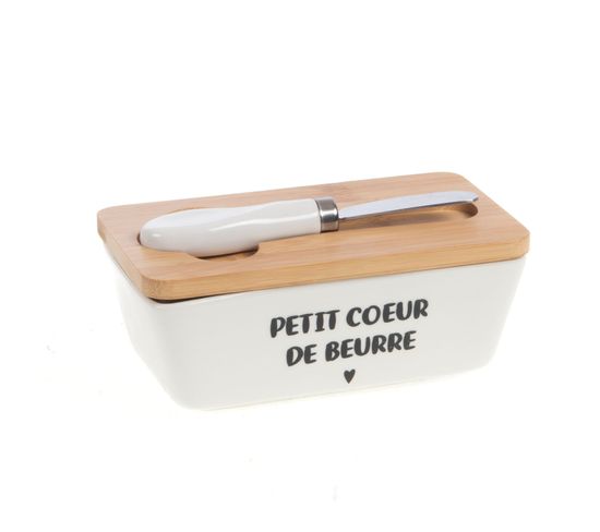 Beurrier Avec Couteau "petit Cœur De Beurre"