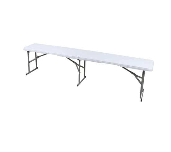 Banc De Réception Pliable Pour 3 à 4 Personnes - Blanc