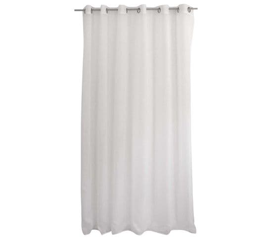 Voilage Sablé Grande Largeur - 240 X 240 Cm - Blanc