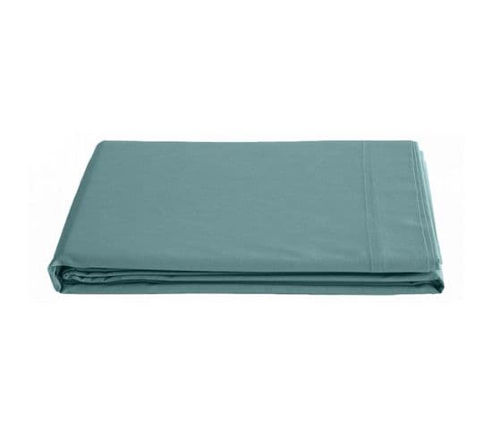 Drap Plat Percale Pur Coton 80 Fils/cm² - Opale - 180 X 290 Cm Pour Lit 1 Place