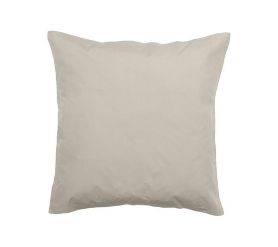 Lot De 2 Taies D'oreiller Percale Pur Coton  80 Fils/cm² Vent Du Sud - Ivoire - 65 X 65 +  Volant