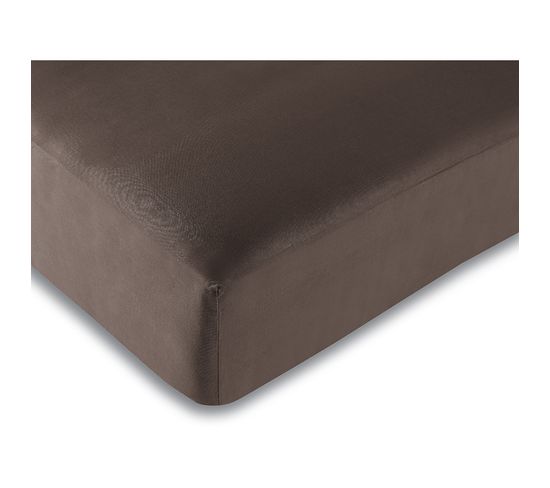 Drap Housse Choco 180 X 200 Cm / 100% Coton / 57 Fils/cm² "king Size"