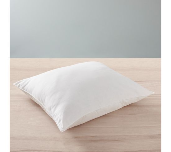 Oreiller 60 X 60 Cm Blanrêve Gamme Polycoton "confort" Traité Anti Acarien Soft et Care