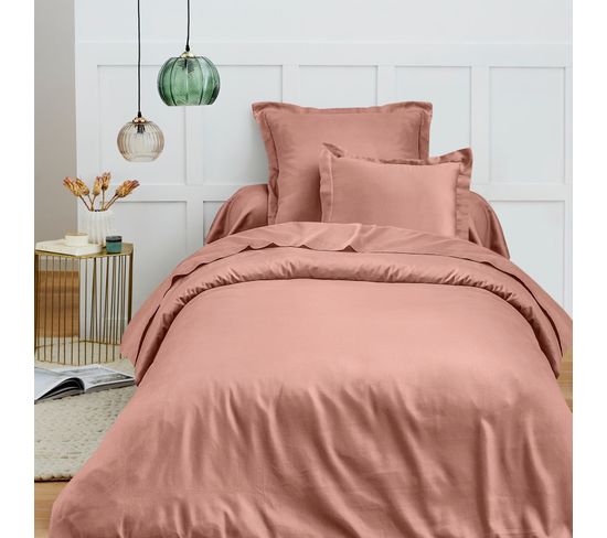 Housse De Couette 140 X 200 Cm "prémium" Pour Lit 1 Place - Prémium Vieux Rose