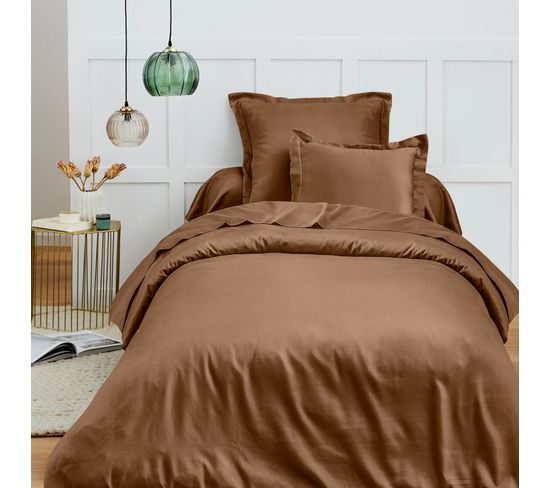 Housse De Couette 140 X 200 Cm "prémium" Pour Lit 1 Place - Prémium Taupe