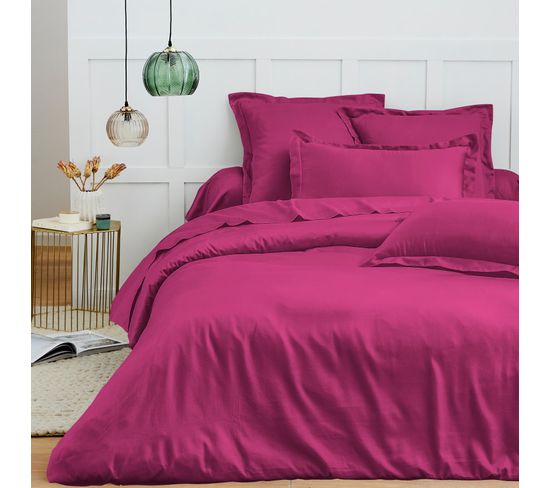 Housse De Couette 260 X 240 Cm "prémium" Pour Lit 2 Places King Size - Prémium Magenta