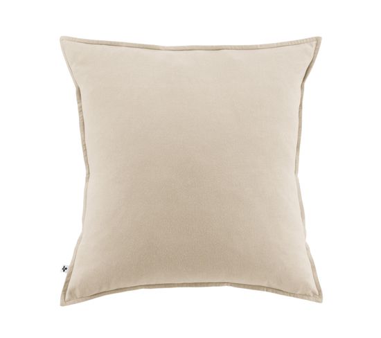 Taie D'oreiller Chaude Flanelle 63 X 63 Cm Candice Beige