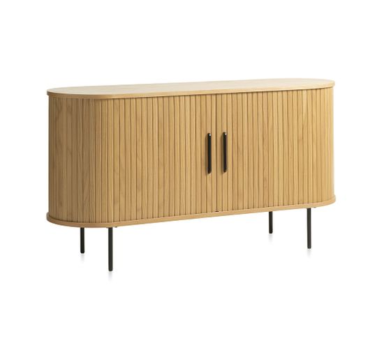 Buffet Bois Naturel Alba 140x45cm