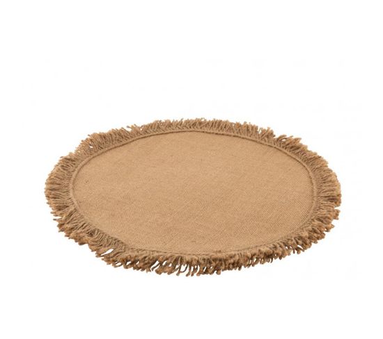 Set De Table Jute Naturel - L 43 X L 43 X H 0,5 Cm