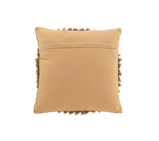 Coussin Bruno Carre Jute/cotton Marron - L 45 X L 45 X H 0 Cm