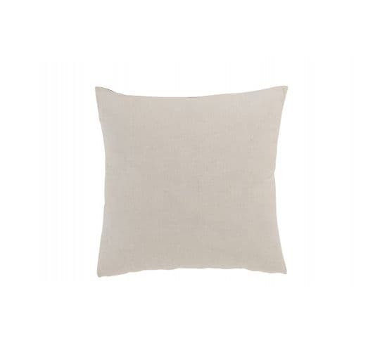 Coussin Ligne Azteque Coton Bleu/blanc - L 50 X L 50 X H 4 Cm