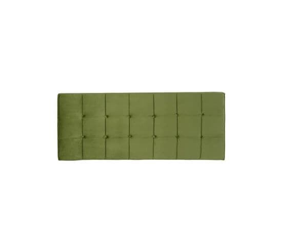 Tête De Lit Tapissée 160 Cm Tissu Vert - Yolanda