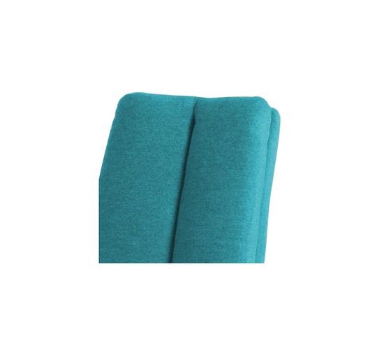 Quatuor De Chaises Tissu Turquoise - Anala