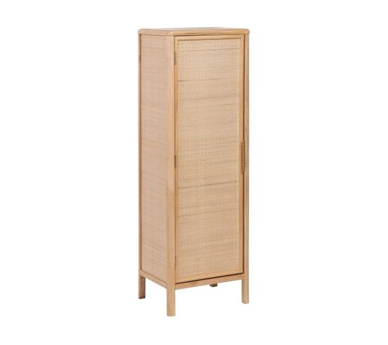 Armoire De Salon 1 Porte Bois Naturel - Christina