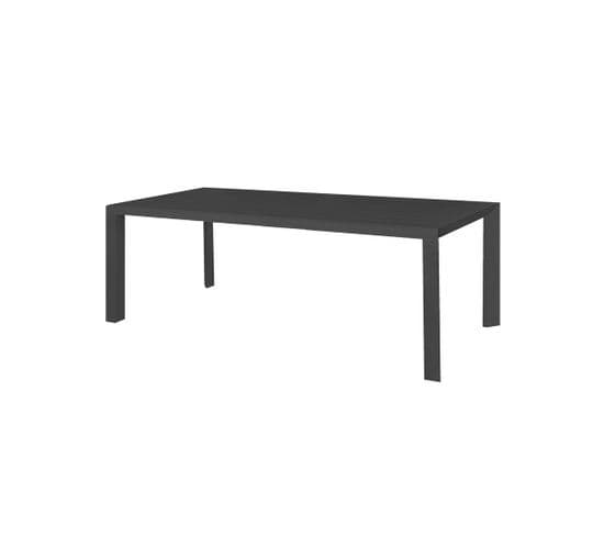 Table De Repas En Aluminium Gris Anthracite 240 Cm - Nihoa