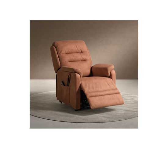 Fauteuil Relax Électrique Releveur Microfibre Marron - Sawo