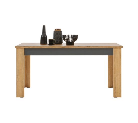 Table De Repas à Allonge Chêne - Cracovie - L 160/200 X L 90 X H 76 Cm