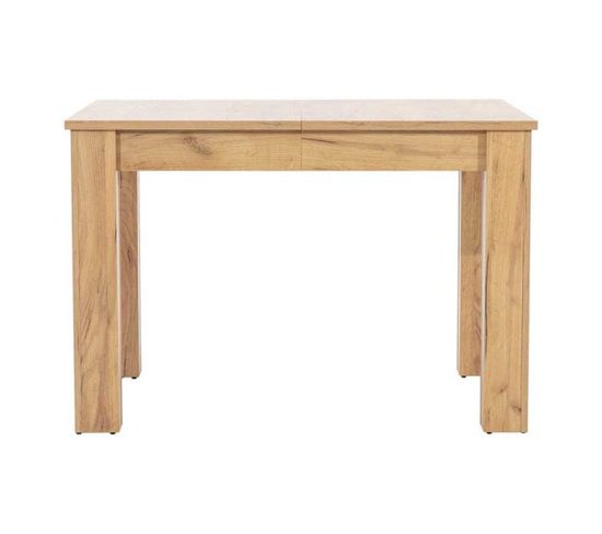 Table De Repas Avec Allonge Chêne Miel - Apodis - L 112/145/178 X L 90 X H 76 Cm