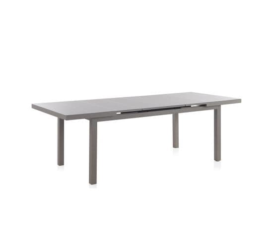 Table De Repas De Jardin Extensible 180/240 Cm Aluminium Taupe - Arrieta