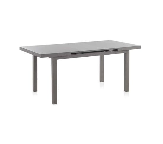 Table De Repas De Jardin Extensible 140/180 Cm Aluminium Taupe - Arrieta