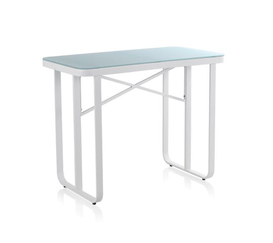 Table Haute De Jardin Aluminium Blanc - Arrecife