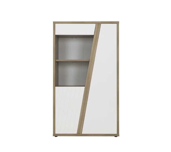 Vaisselier 2 Portes Bois/blanc - Pura