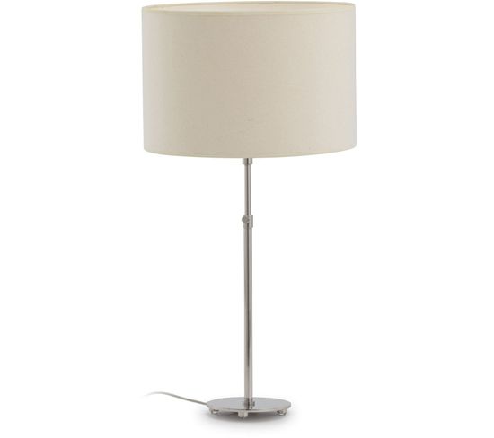 Lampe De Table Sans Abat-jour 13x13x40 Métal Nickel