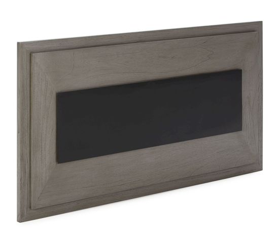 Tête De Lit 160x8x90 Bois Gris/métal Noir