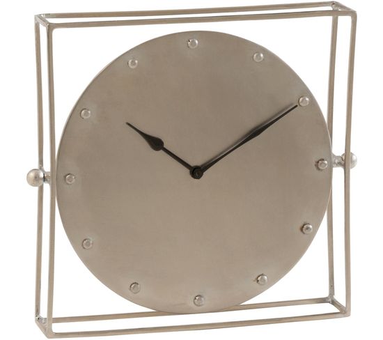 Horloge Argent Metal 33x7x33cm